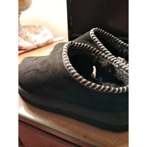 Pawz Black Clog Slipper Size 6